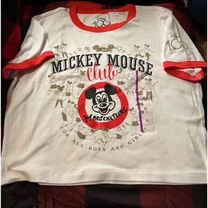 Mickey Mouse Club 100 anniversary crop top